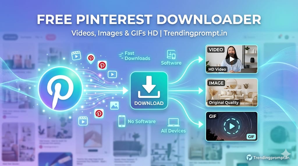 Pinterest Video Downloader: Download Videos, Images & GIFs for Free - trendingprompt.in