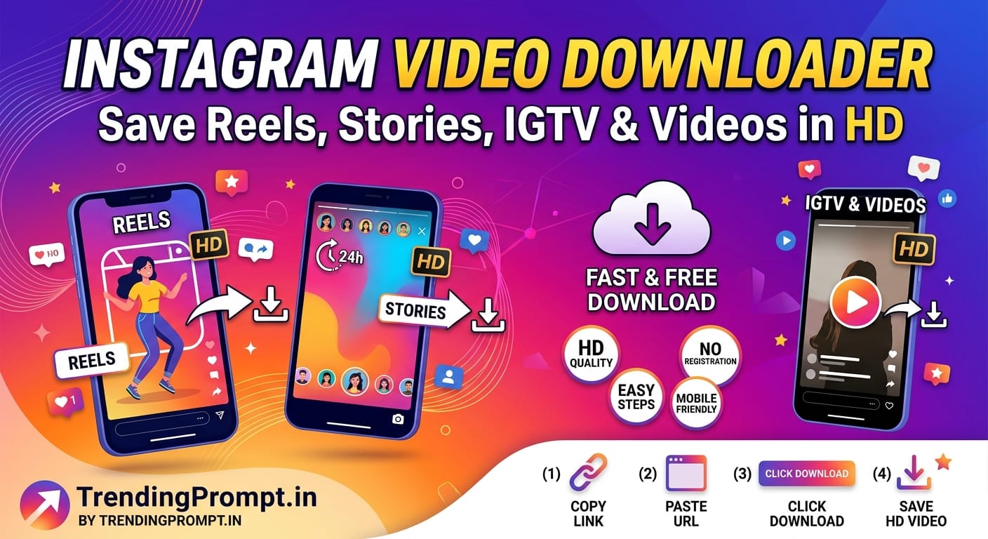 Instagram Video Downloader: Download Reels, Stories & Videos - trendingprompt.in