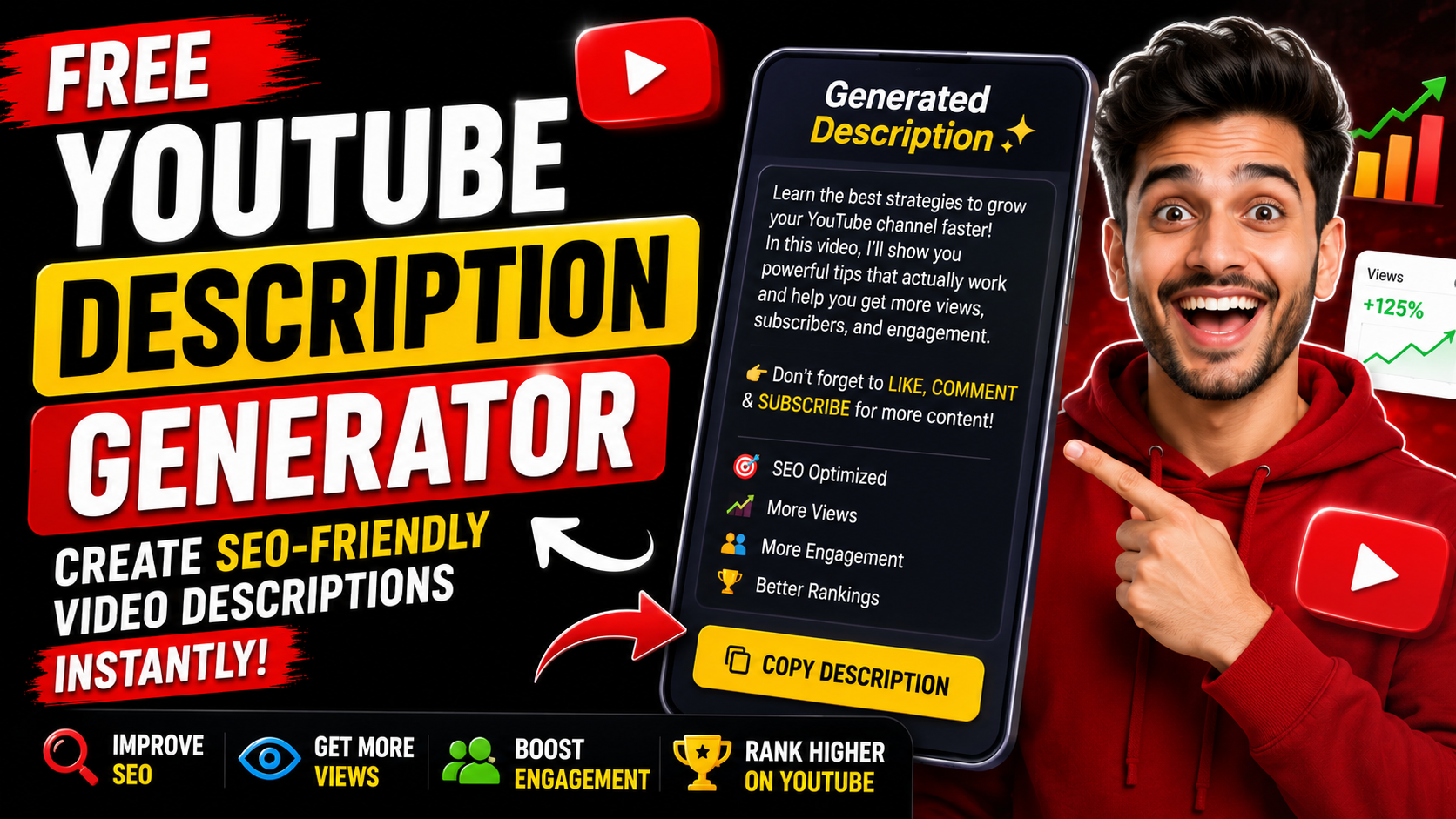 YouTube Description Generator: Create SEO-Friendly Video Descriptions Instantly
