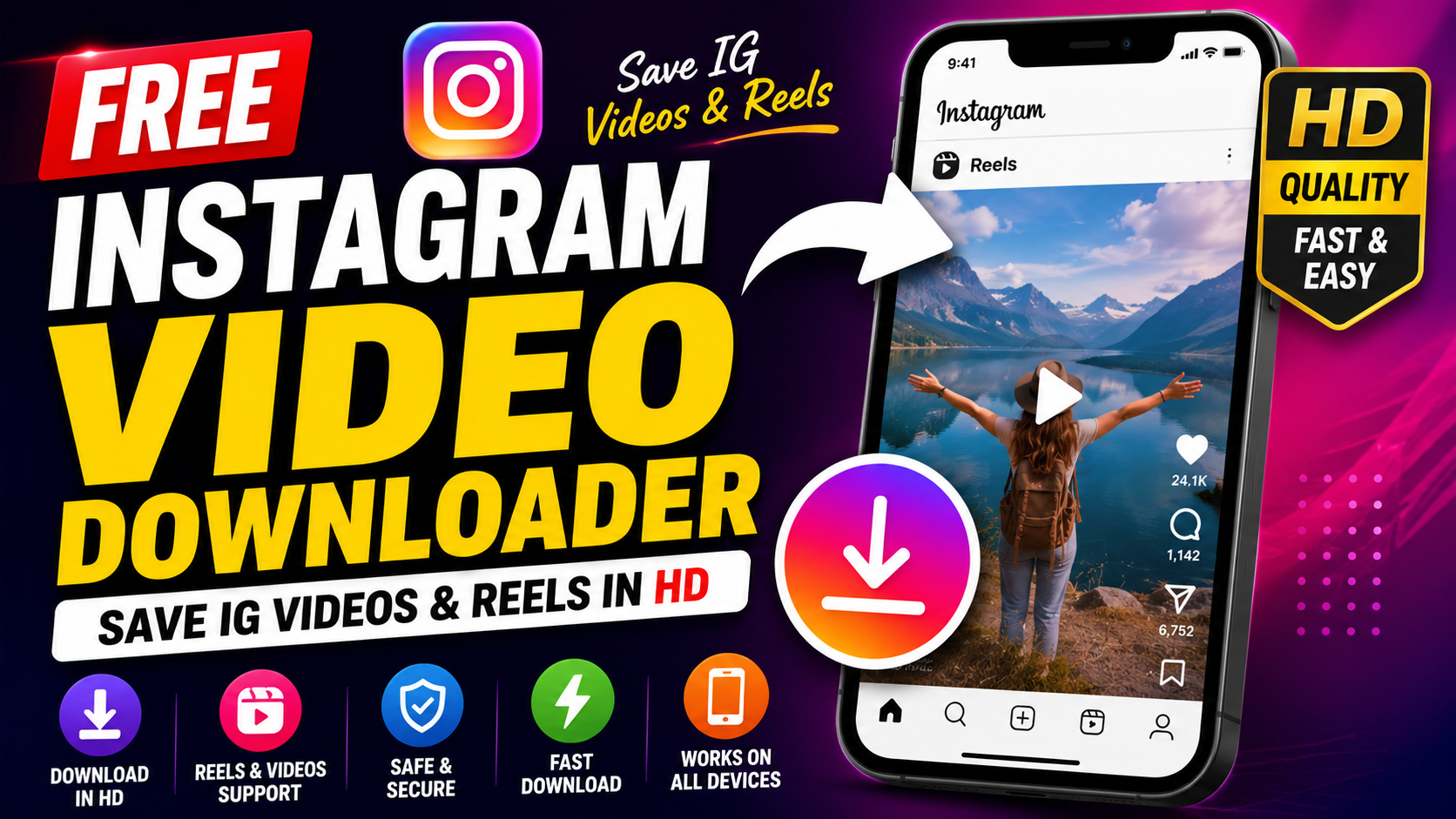 Free Instagram Video Downloader: Save IG Videos & Reels in HD