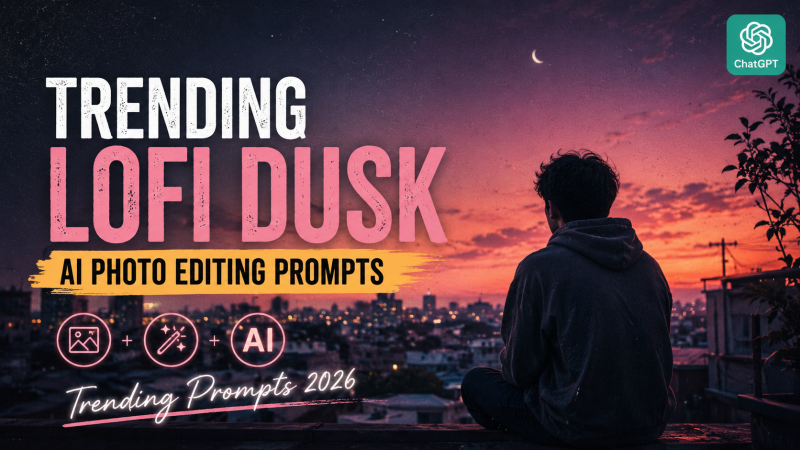 Trending LoFi Dusk Filter AI Photo Editing Prompts 2026: Create Viral Cinematic Evening AI Photos