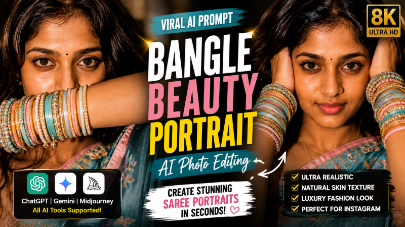 Beauty Portrait AI Photo Editing Prompt 2026 (Viral Instagram Trend)